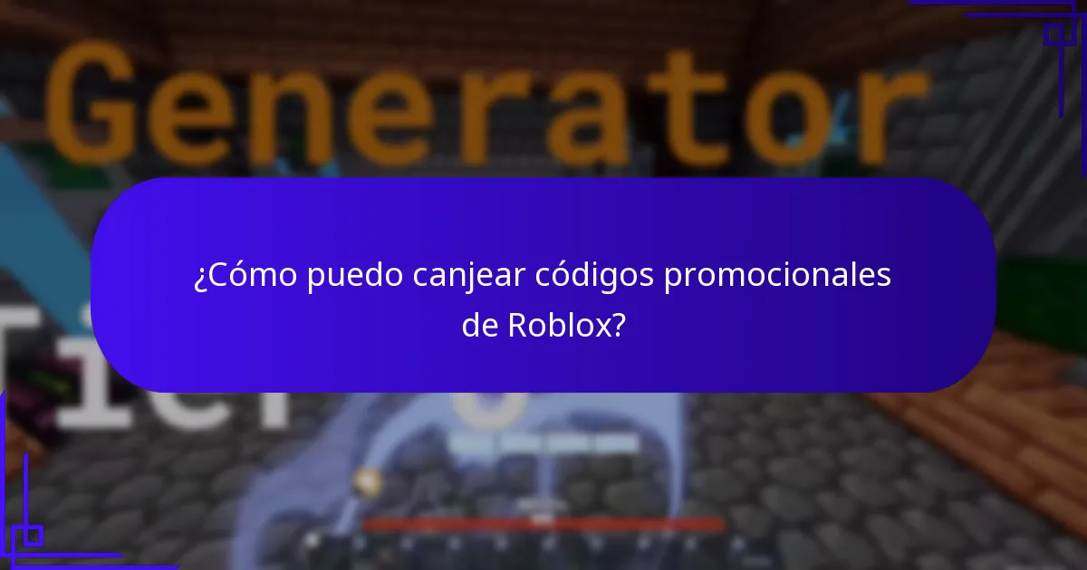 ¿Cómo puedo canjear códigos promocionales de Roblox?