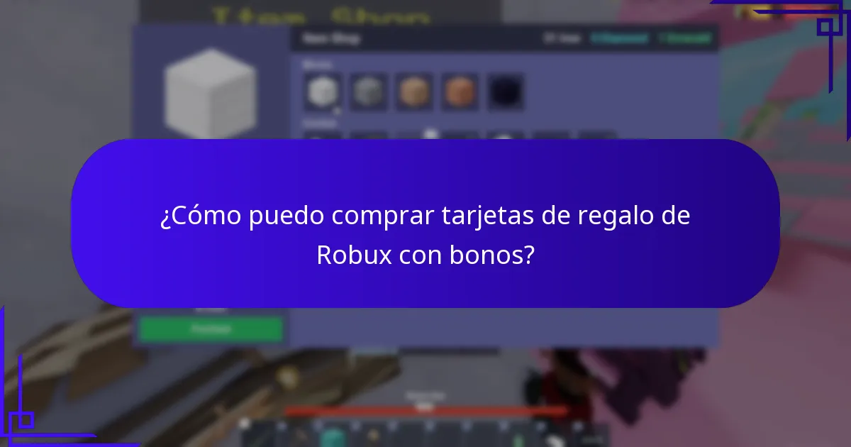 ¿Cómo canjear tarjetas de regalo de Robux y acceder a bonos?